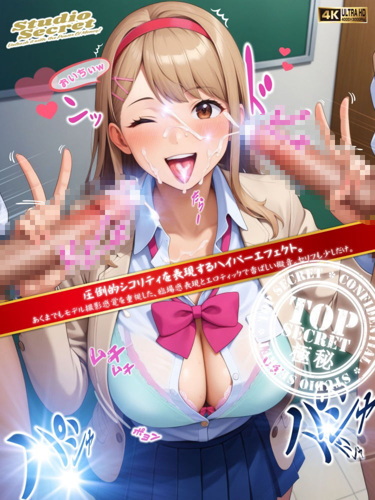 サンプル画像3:【4K高品質CG集】地上波級モデルとナイショの撮影会！勝組専用個人撮影会スタジオシークレット(POM CLUB) [d_353043]