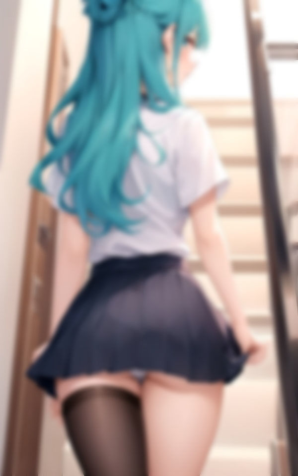 サンプル画像5:淫乱女学園でカメラ構えたらおパンツ丸見え大サービス(AI美女ミルク) [d_353068]