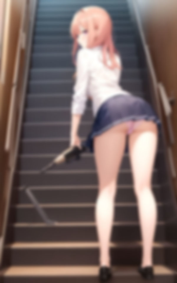 サンプル画像6:淫乱女学園でカメラ構えたらおパンツ丸見え大サービス(AI美女ミルク) [d_353068]