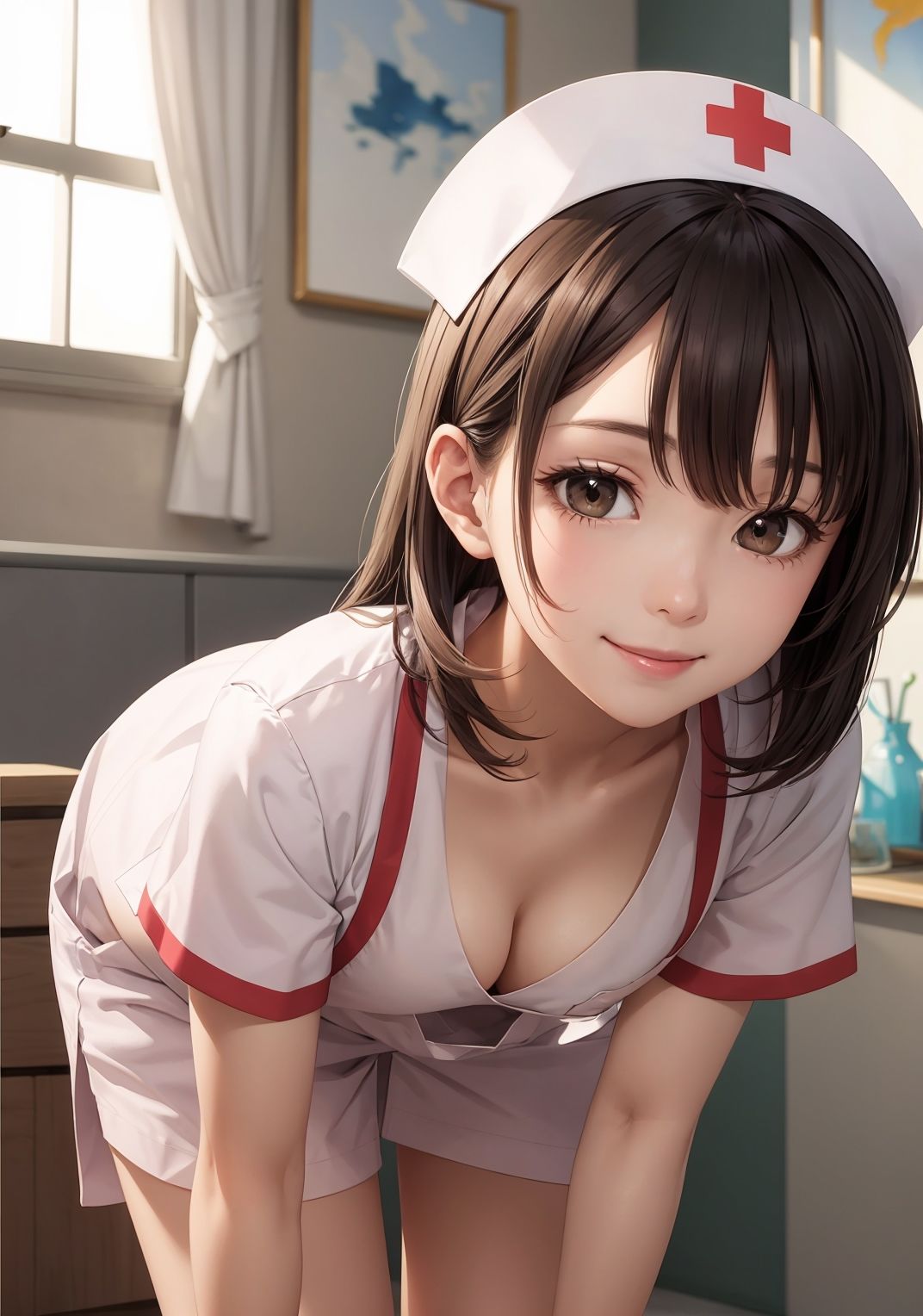 サンプル画像2:【美少女看護師AIイラスト集】AI NURSE MODE【PNG276枚/PDF付】(Alice Museum) [d_353184]