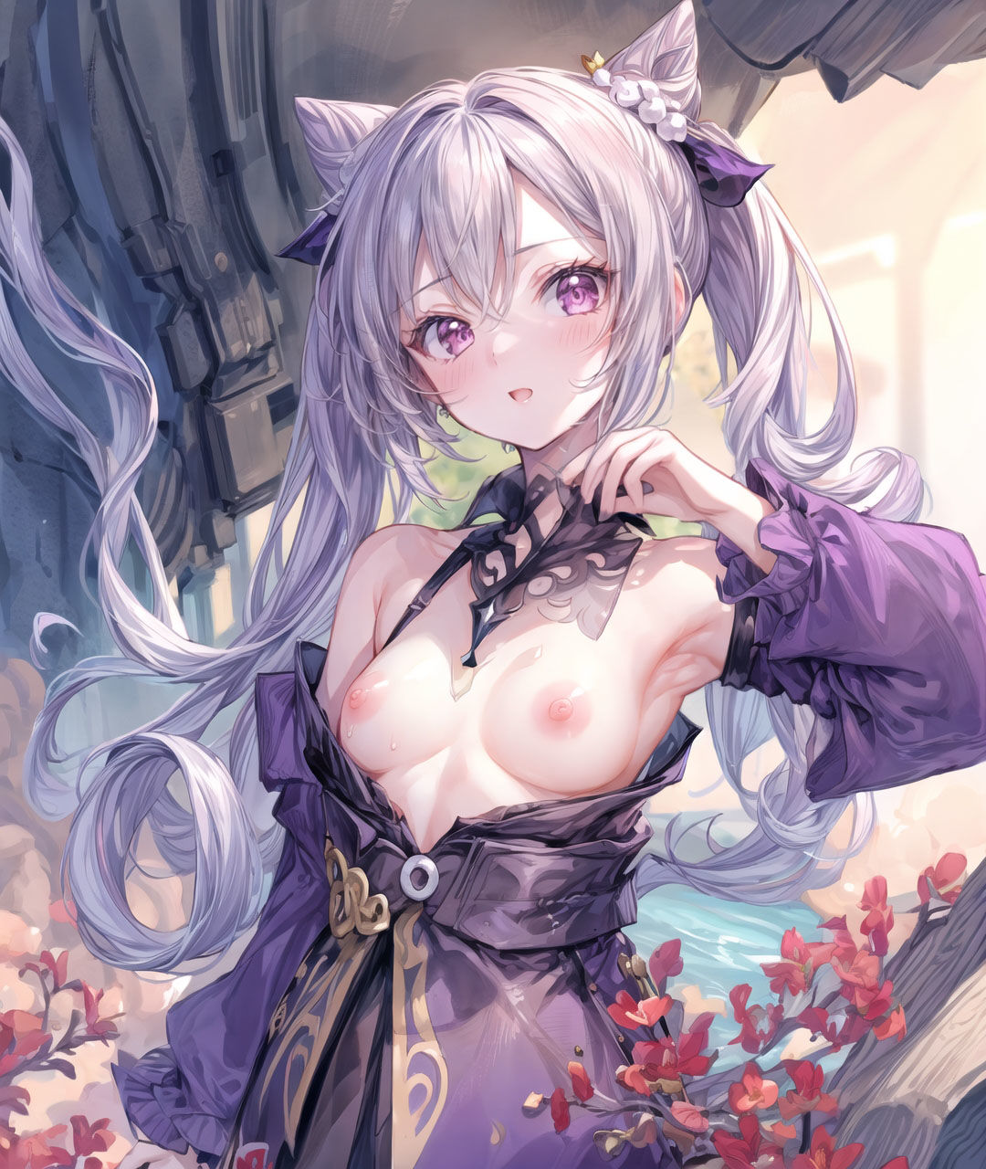 サンプル画像6:美少女たちのひととき・刻晴（こ〇せい）（原神）(Aark) [d_353370]