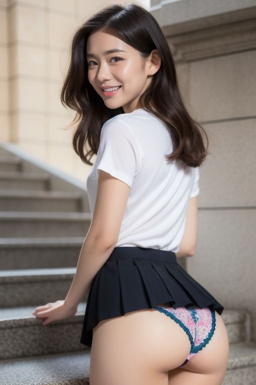 サンプル画像2:JK パンチラ コレクション(AI美女倶楽部BIJOBIJO) [d_353379]