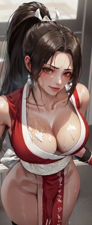 サンプル画像2:K◯F＆餓狼伝◯ 不知火◯ みたいなお姉さん(縦軸と無花果) [d_353380]