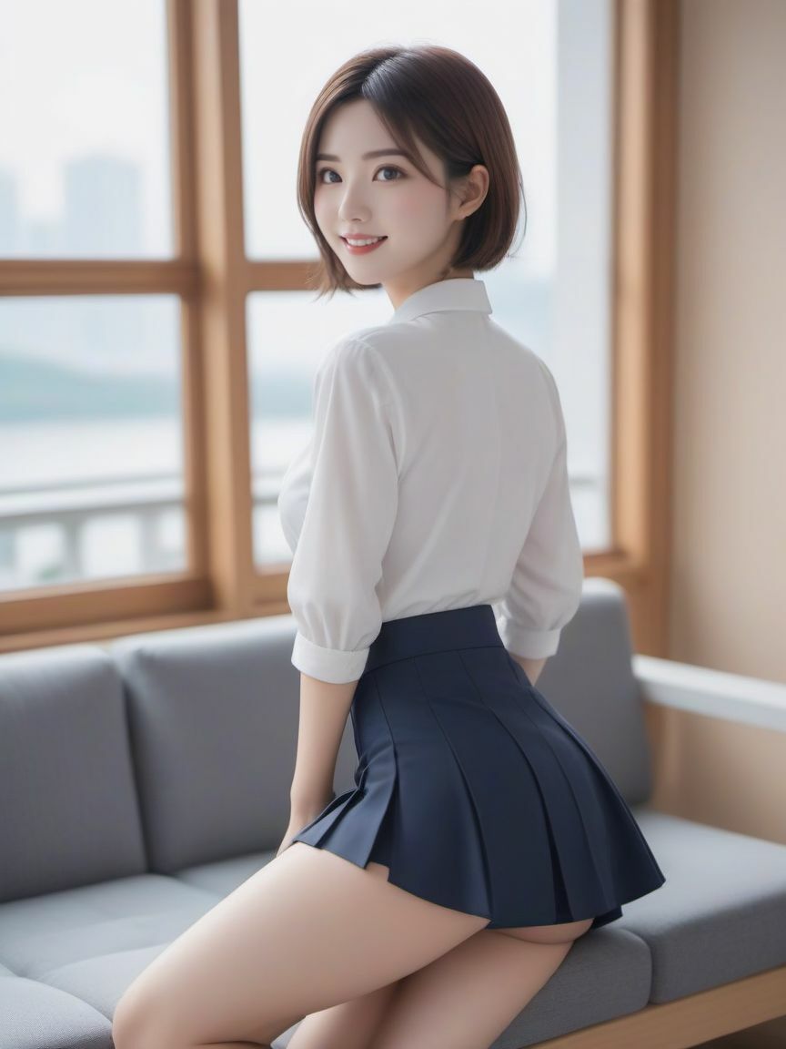 サンプル画像1:お嬢様学園 パパ活始めました(AI girls) [d_353393]