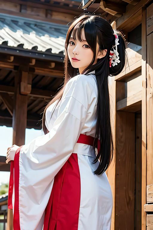 サンプル画像1:巫女の滝行(KOC) [d_353556]