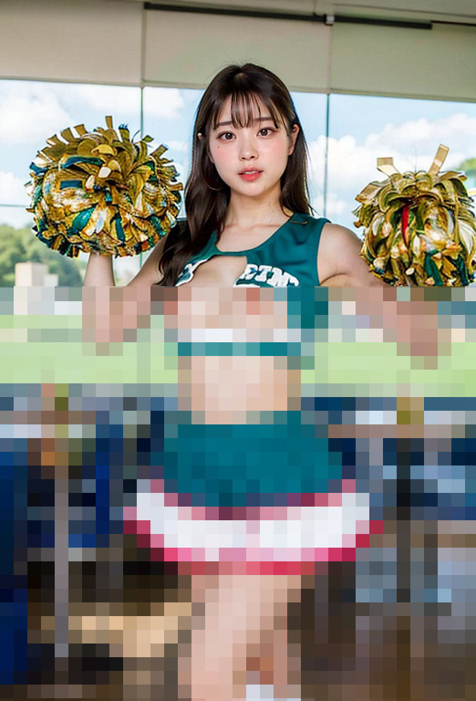 サンプル画像1:コスプレ天国〜チアガール vol.2(ヒロイン危機一髪！) [d_353578]