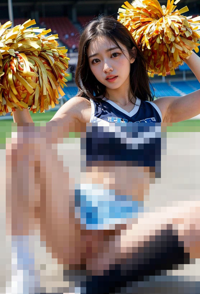 サンプル画像2:コスプレ天国〜チアガール vol.2(ヒロイン危機一髪！) [d_353578]