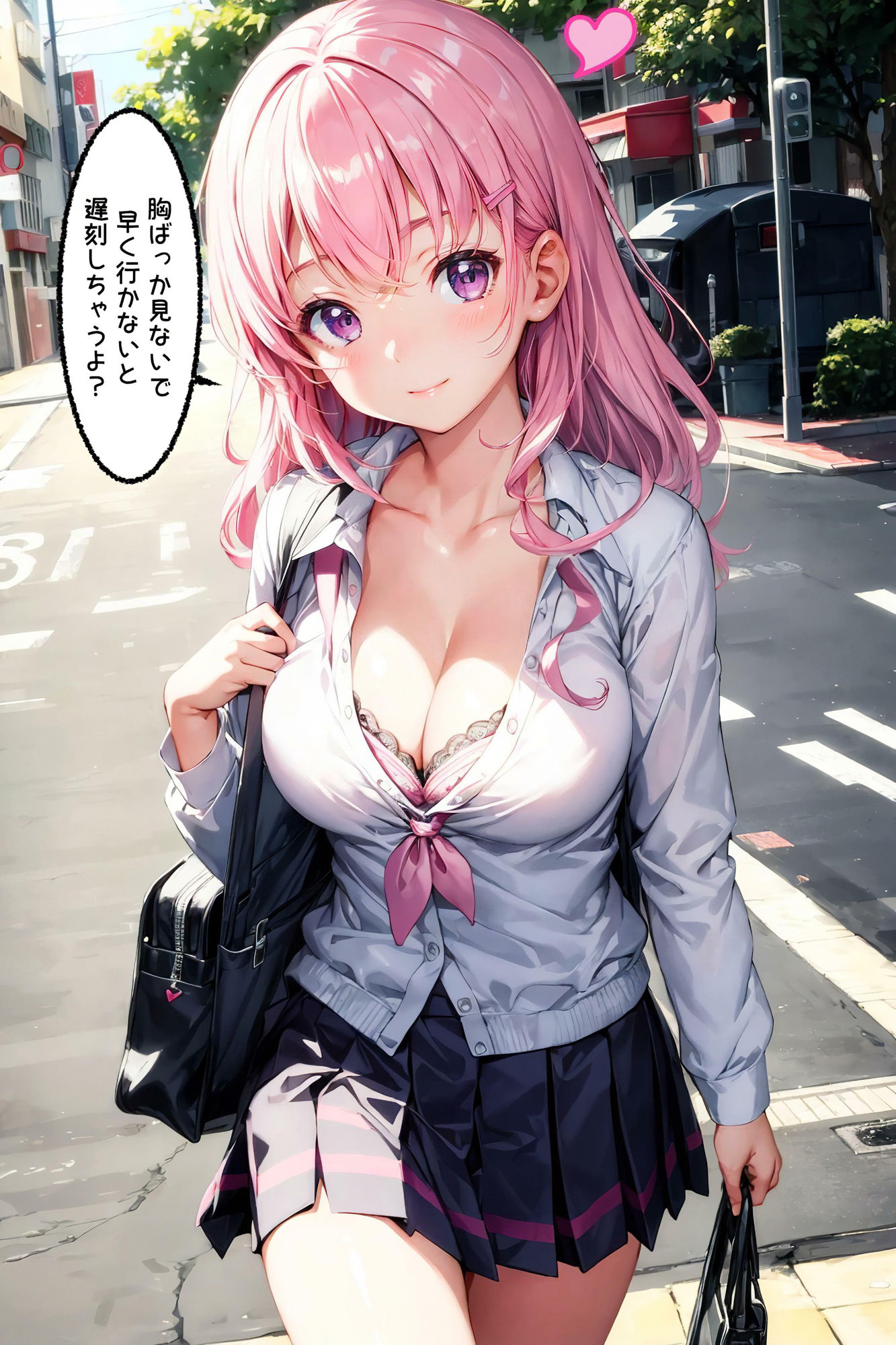 サンプル画像6:エッチな女の子と通う学校【セリフ付き】(AI Beauties Lab) [d_353703]