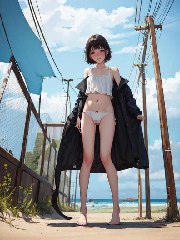 サンプル画像2:AI美少女 あるJKの羞恥な日常(AI kawaii girl) [d_353770]