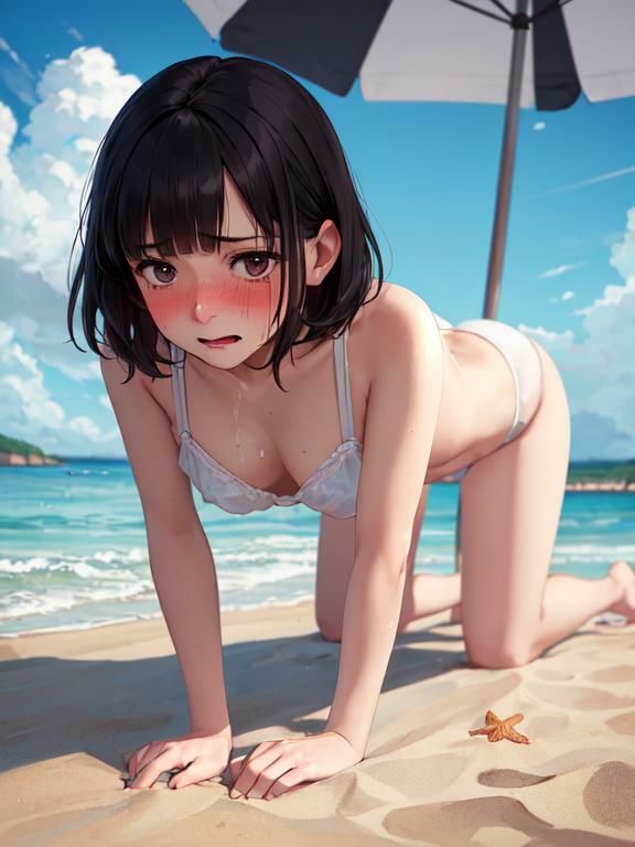 サンプル画像4:AI美少女 あるJKの羞恥な日常(AI kawaii girl) [d_353770]