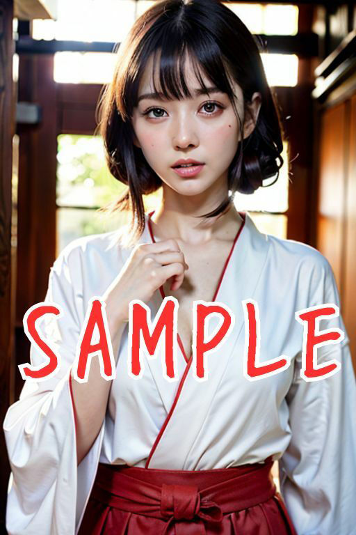 サンプル画像1:ビッチな巫女バイト女子学生が神社で罰当たりな破廉恥行為SNS配信(奥田家) [d_353803]