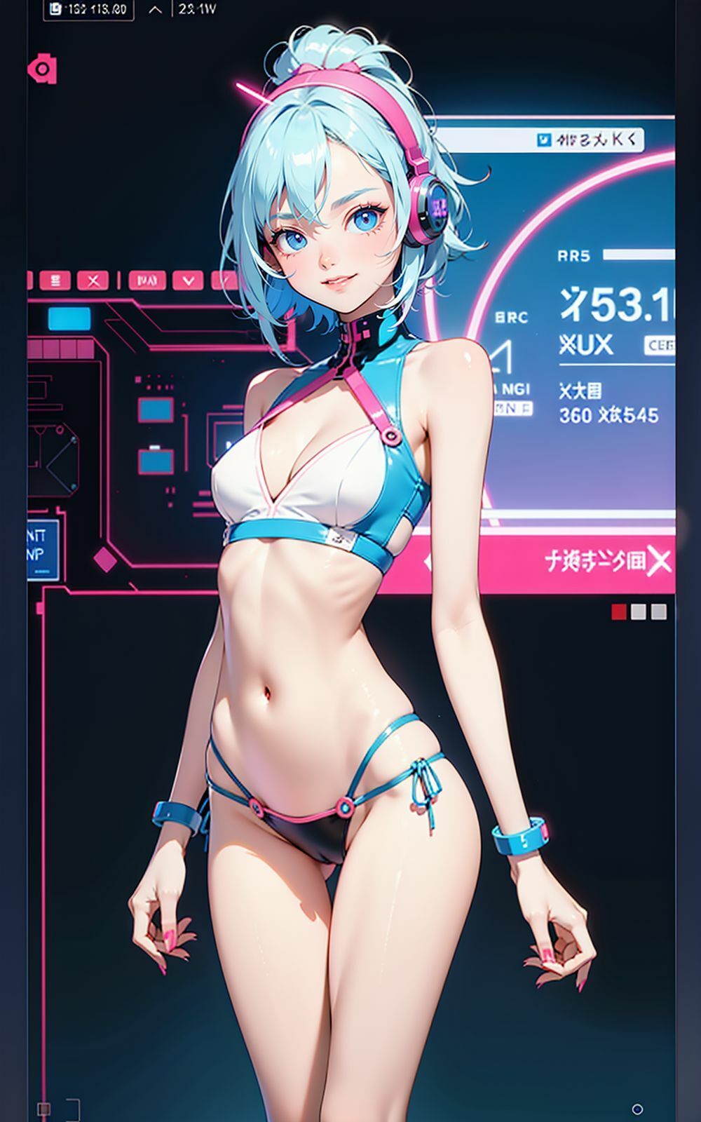 サンプル画像3:サイバースペースオペレーター(AI ヤン) [d_353818]