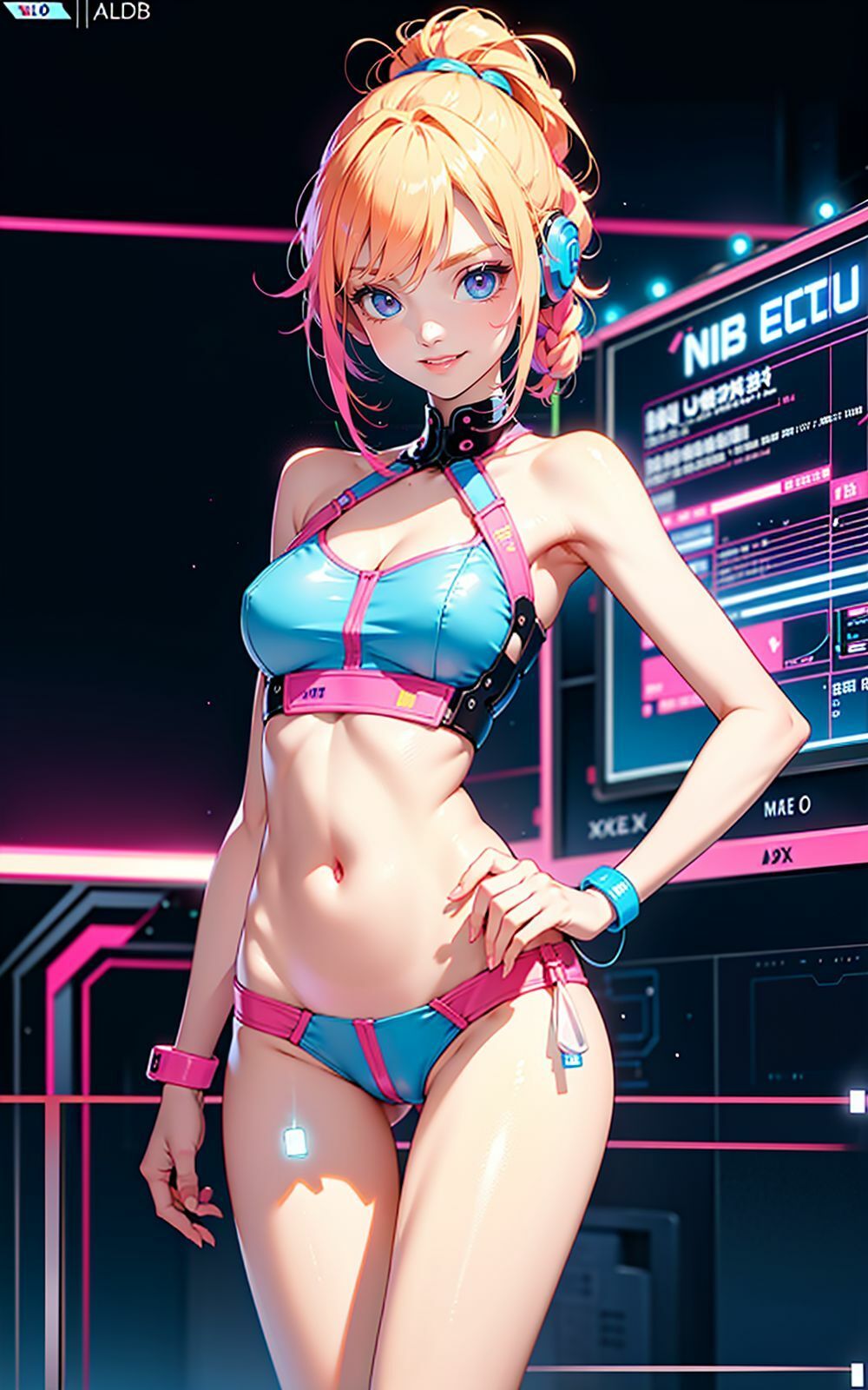 サンプル画像4:サイバースペースオペレーター(AI ヤン) [d_353818]