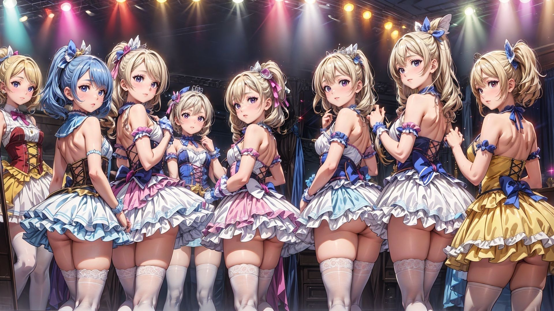 サンプル画像1:アイドル集団 ヤれるコ(かー3) [d_353842]