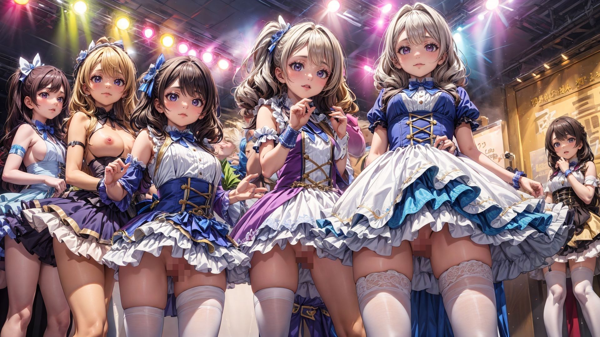 サンプル画像4:アイドル集団 ヤれるコ(かー3) [d_353842]