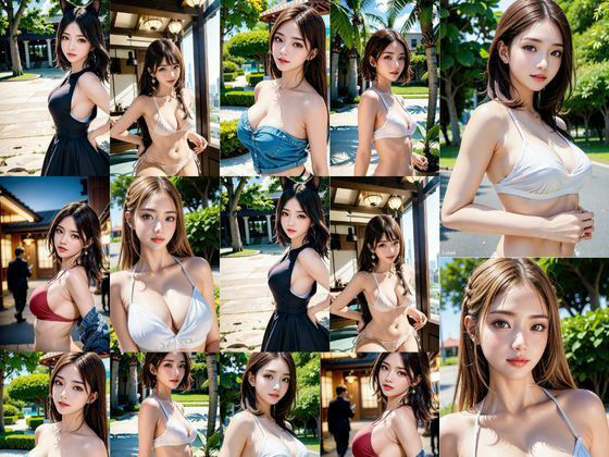 サンプル画像1:色白水着の綺麗なお姉さん達は好きて？すか5巻(デジタル彼女紹介所) [d_353858]