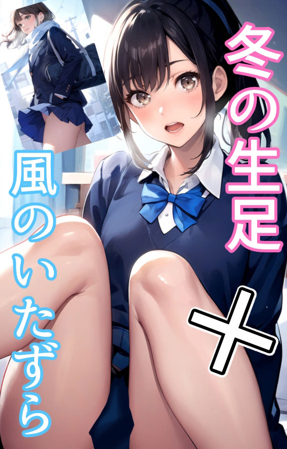 サンプル画像1:冬の生足＋風のいたずら(ミックス ステーション) [d_353895]