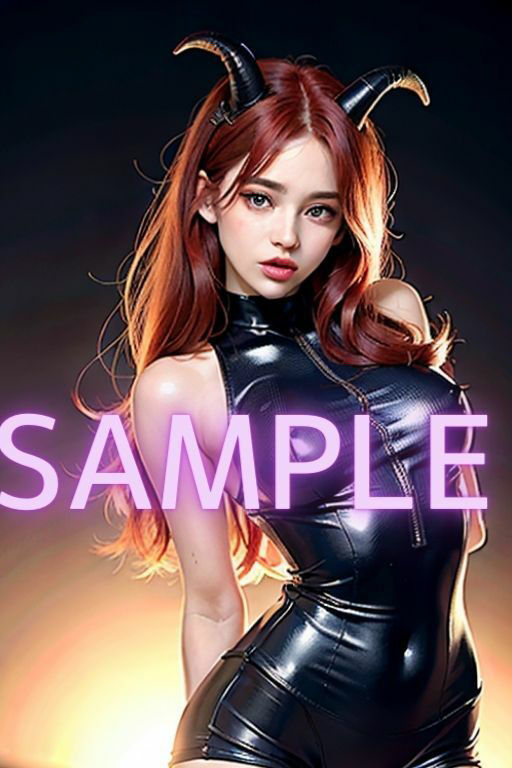 サンプル画像2:淫魔が来りてマラを吸う(AI美女らぼ) [d_353909]