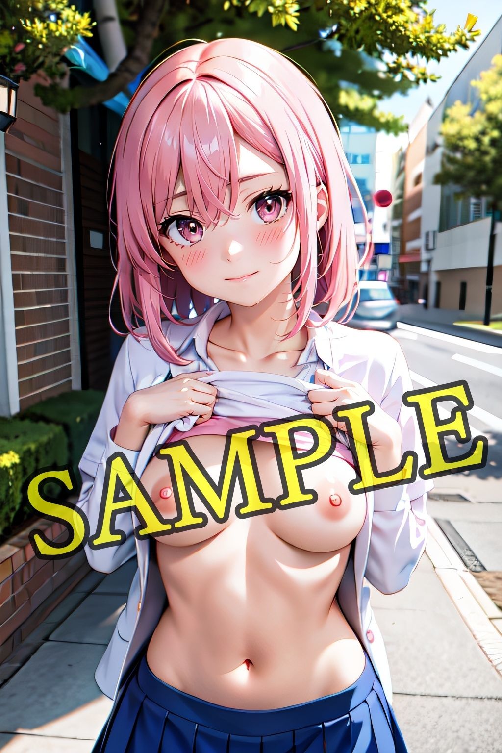 サンプル画像2:野外露出 おっぱい-01 Mシリーズ(まめまめクリ子2D) [d_353918]