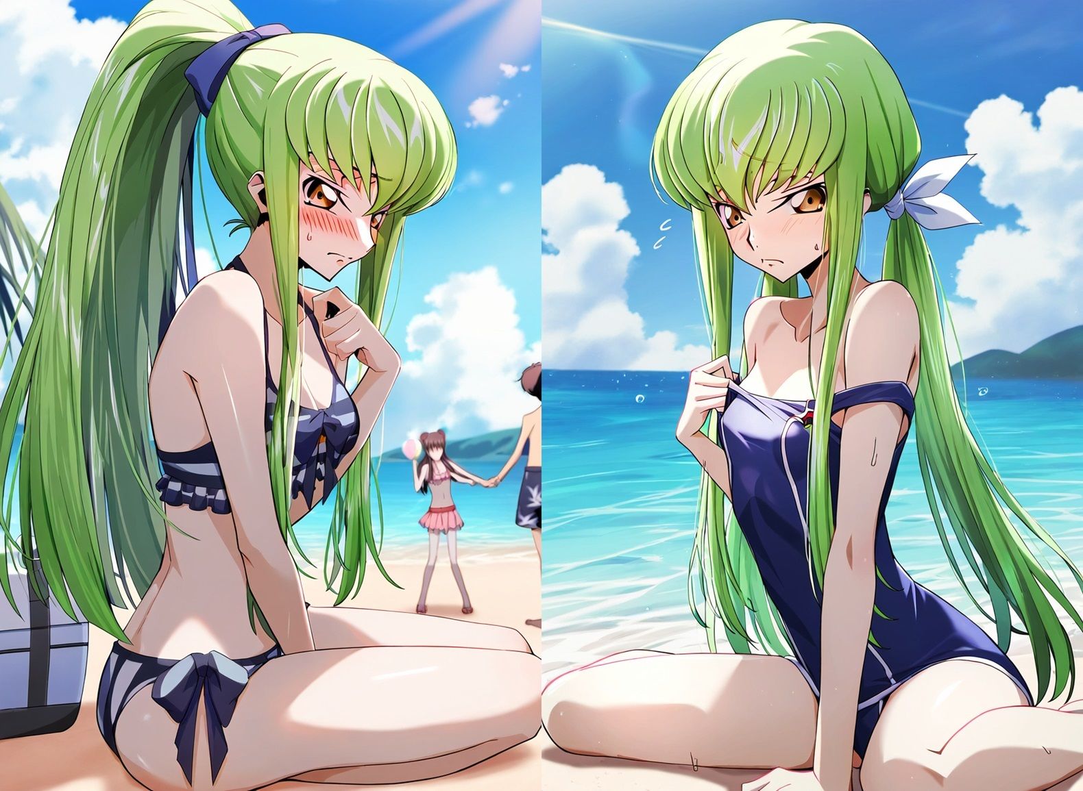 サンプル画像2:【コード●アス】C.●.＆つるぺたC.●.のエロ画集(猫やなぎ) [d_353933]