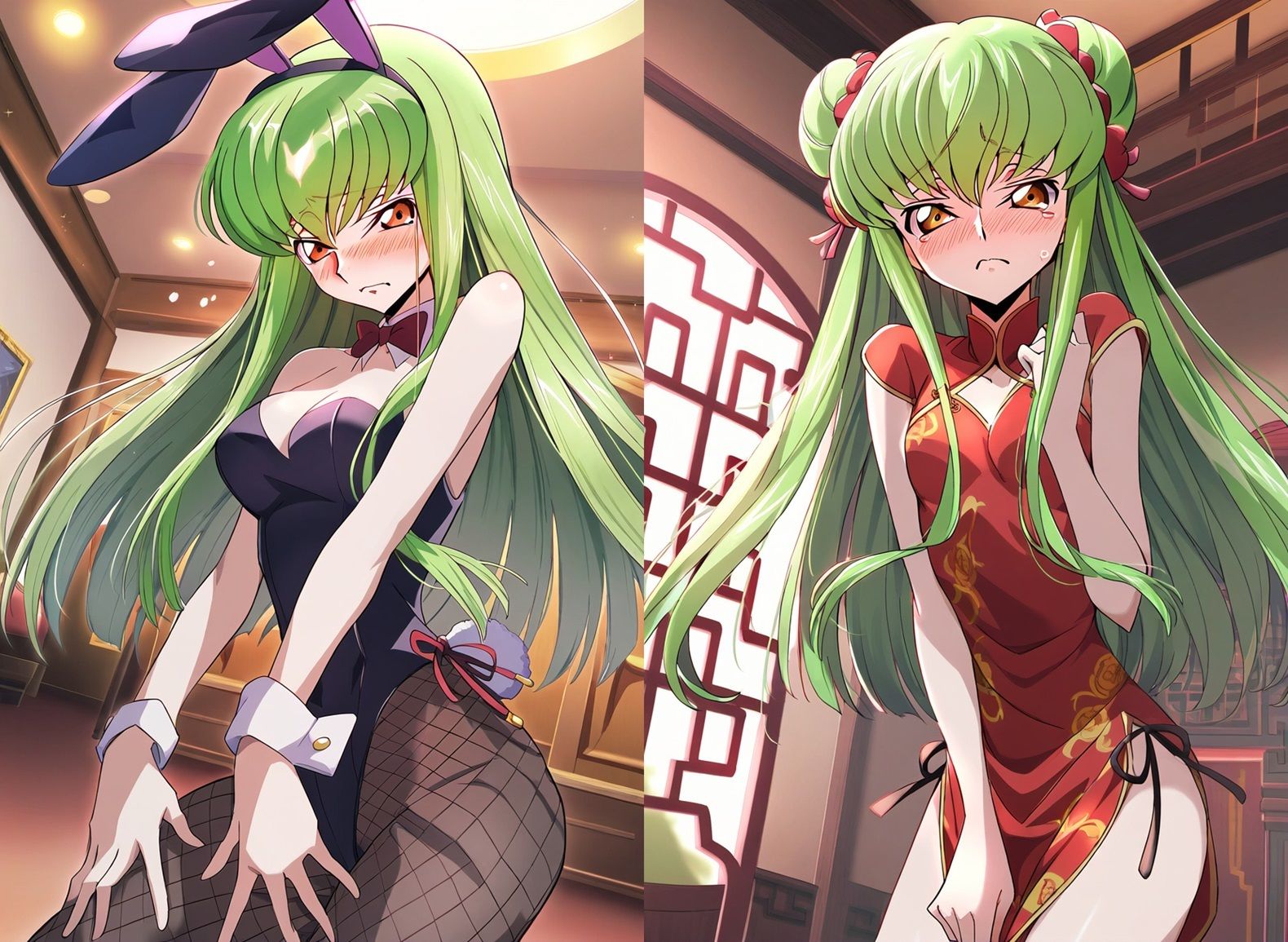 サンプル画像4:【コード●アス】C.●.＆つるぺたC.●.のエロ画集(猫やなぎ) [d_353933]