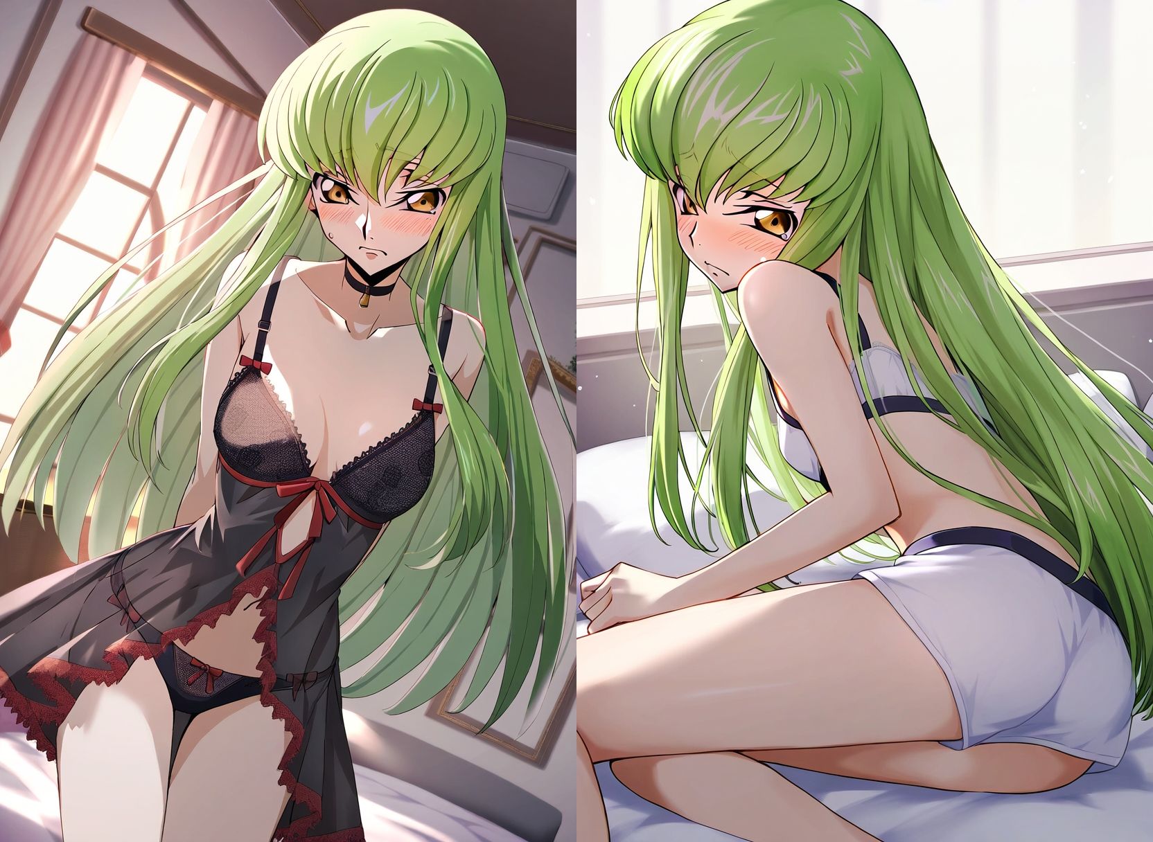 サンプル画像5:【コード●アス】C.●.＆つるぺたC.●.のエロ画集(猫やなぎ) [d_353933]