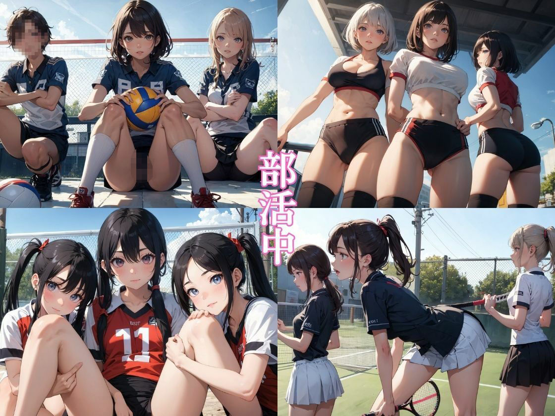 サンプル画像1:部活女子びっちょびちょに辱め 2(ちゅぷまる。) [d_353938]