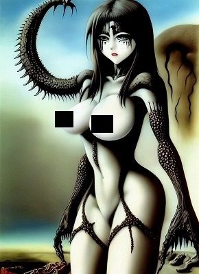 サンプル画像1:魔界ファッション: 恐怖！この小悪魔の触手と手袋は、貴方の首を絞めることも、口やアナルにぶっ刺され、体内を弄り穿ることもできちゃいます！(MUTANTITS) [d_353998]