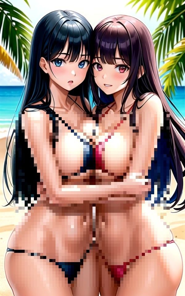 サンプル画像1:ビーチで見つけたえっちな女の子たち4(AImaid) [d_354023]