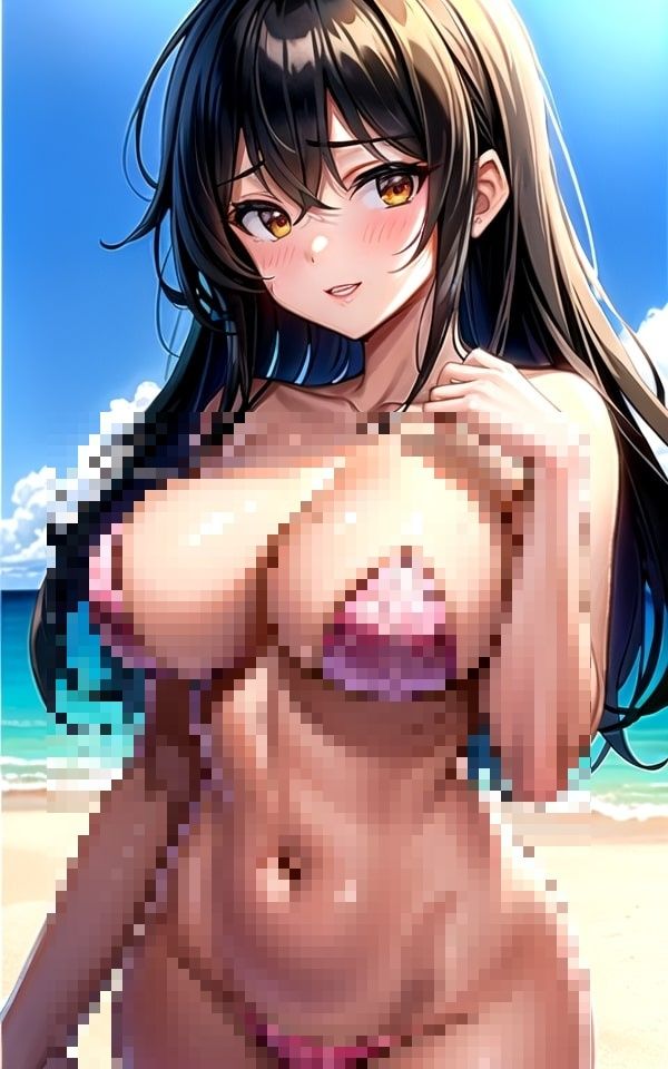 サンプル画像4:ビーチで見つけたえっちな女の子たち4(AImaid) [d_354023]