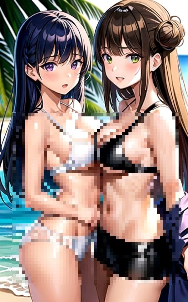 サンプル画像2:ビーチで見つけたえっちな女の子たち5(AIdoujin) [d_354027]