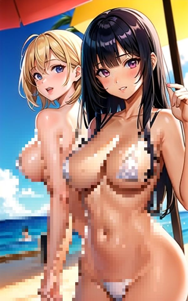 サンプル画像3:ビーチで見つけたえっちな女の子たち6(AI研究所) [d_354034]