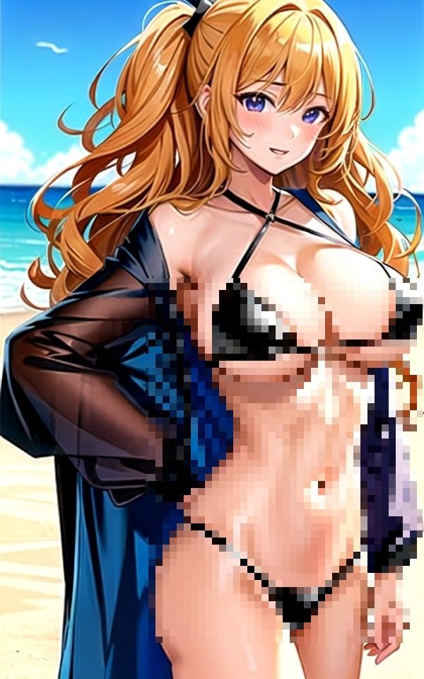 サンプル画像2:ビーチで見つけたえっちな女の子たち7(AI美女まとめ) [d_354041]