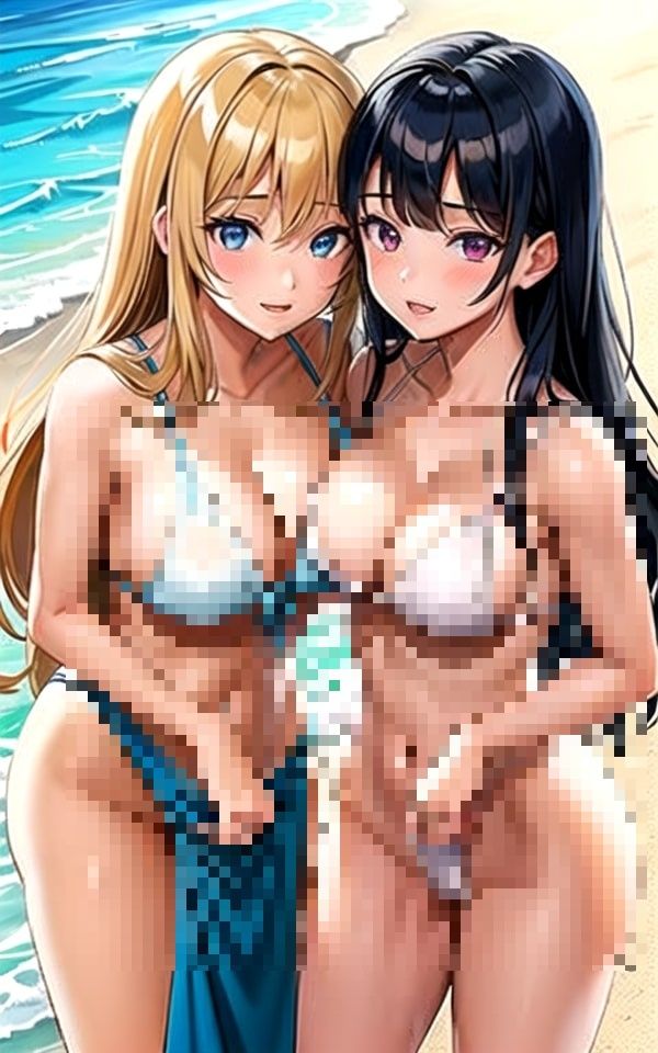 サンプル画像3:ビーチで見つけたえっちな女の子たち7(AI美女まとめ) [d_354041]