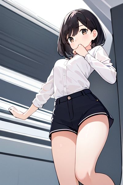 サンプル画像2:ショートパンツと太もも画 はみパン はみ〇ン 〇っかけ MIX(絵をアイする犬) [d_354232]