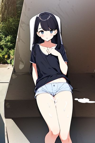 サンプル画像5:ショートパンツと太もも画 はみパン はみ〇ン 〇っかけ MIX(絵をアイする犬) [d_354232]