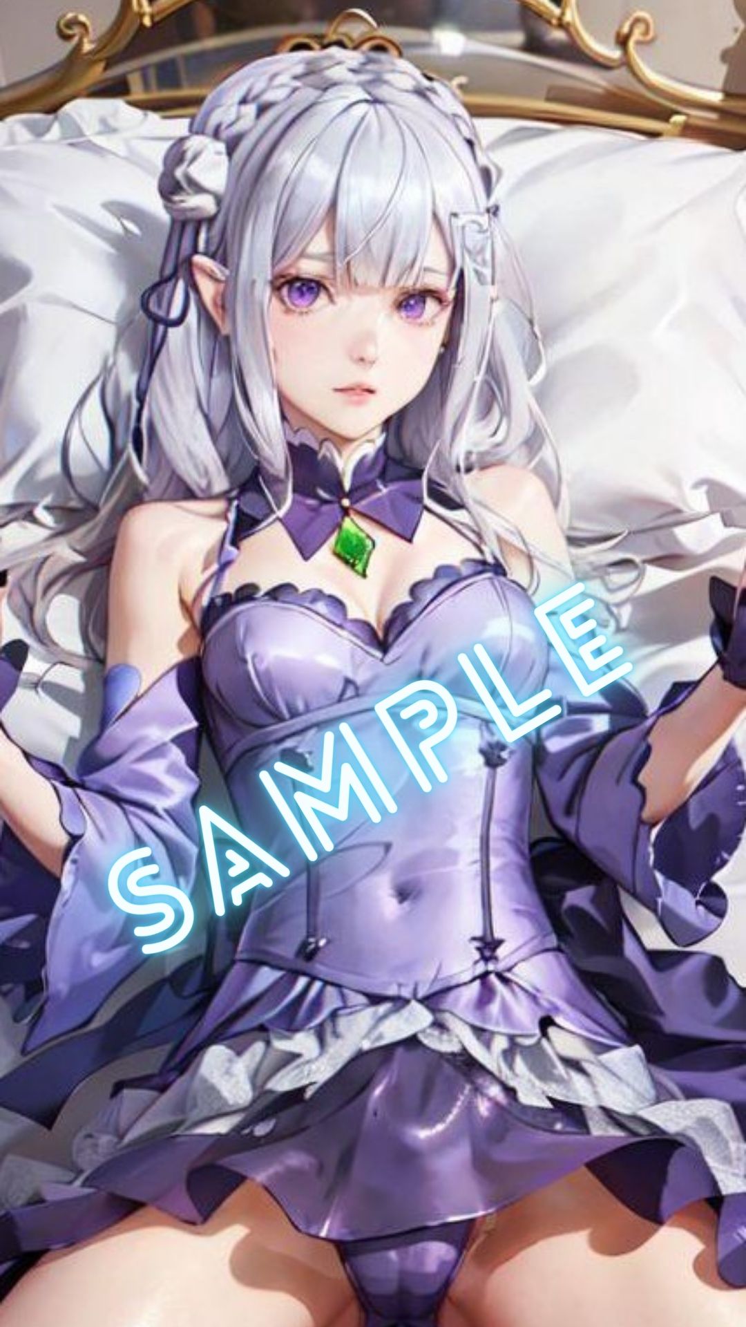 サンプル画像3:エミリアたん風 画像集？(パンティー旅情) [d_354252]