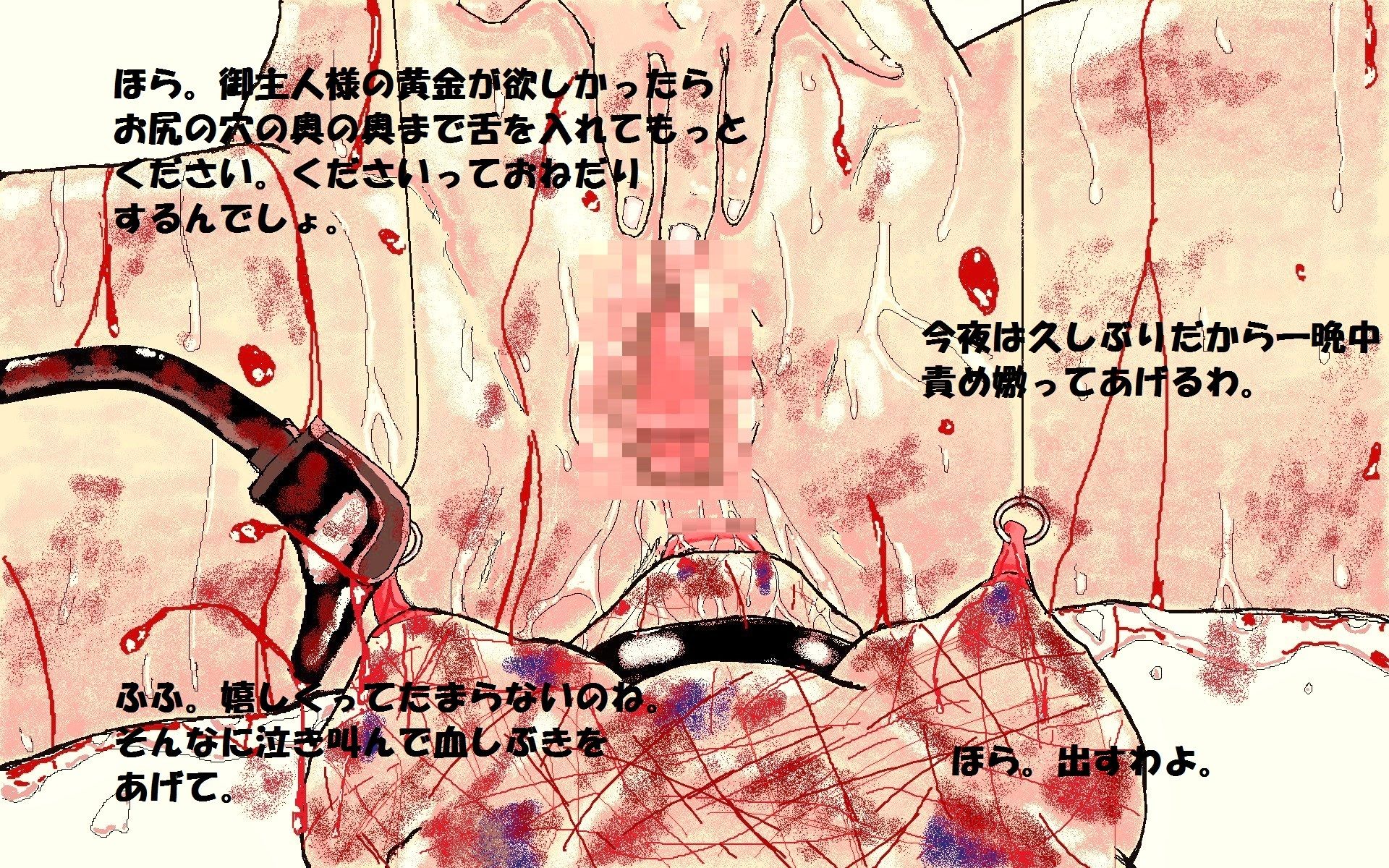 サンプル画像2:サディストマダムのメスダルマ肉人形破壊(とらんぷる) [d_354337]