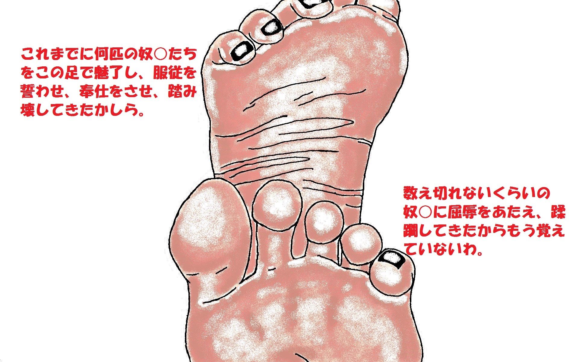 サンプル画像2:サディストマダムのメスダルマ足舐め服従踏み殺し破壊(とらんぷる) [d_354343]