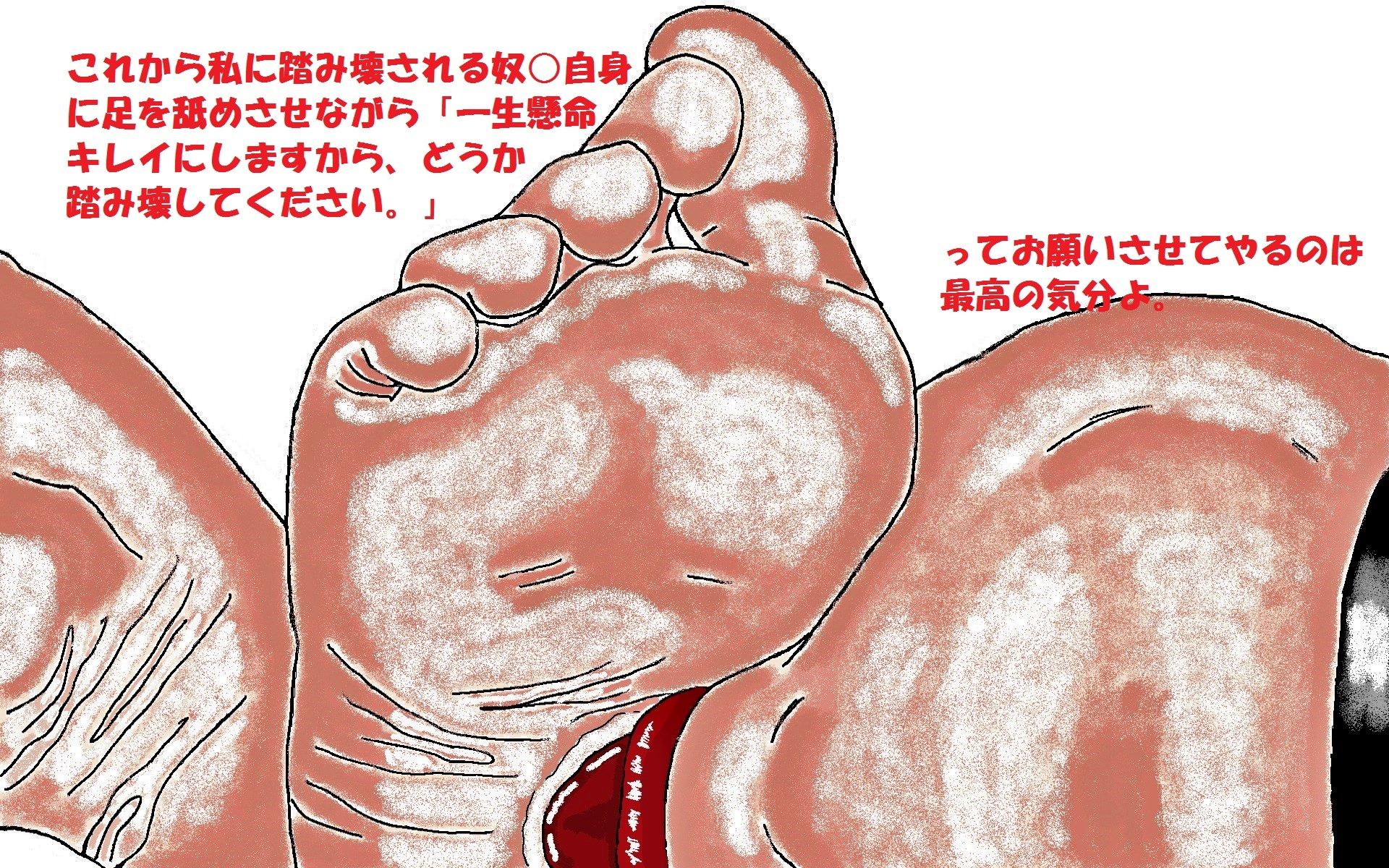 サンプル画像3:サディストマダムのメスダルマ足舐め服従踏み殺し破壊(とらんぷる) [d_354343]