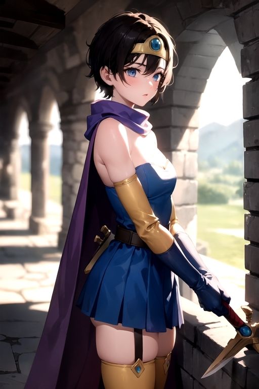 サンプル画像1:女勇者 vs 触手(A.IZEN) [d_354356]