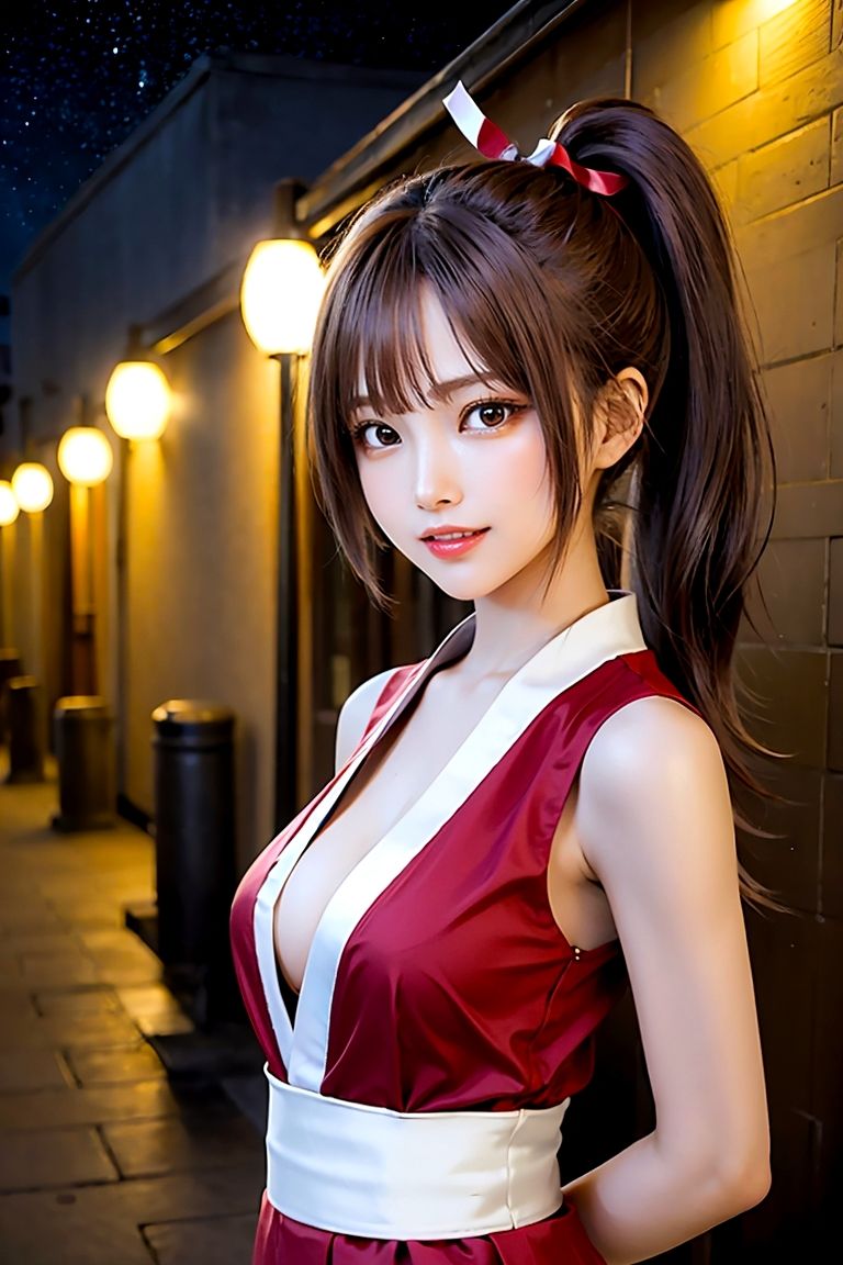 サンプル画像1:コスプレイヤー（不知火舞コスプレ）(クルミンのワンダーランド) [d_354390]