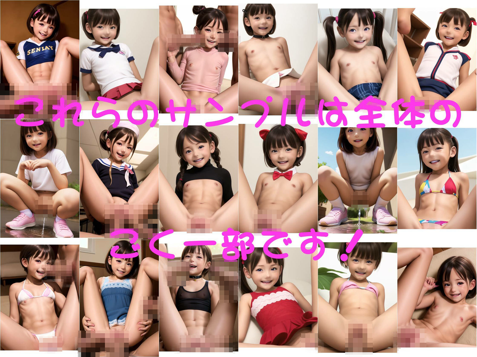 サンプル画像5:小さな尻のメス○キたちにブチこみ隊 ＜極太セミリアル＞(イイあ〜る) [d_354419]