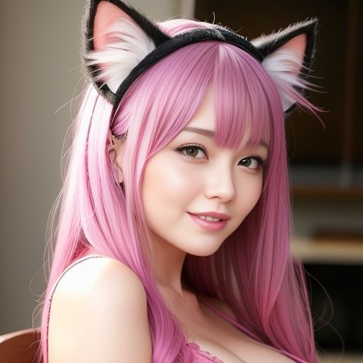 猫耳カチューシャの美女達（セリフなし AI画像集）のサンプル画像 6