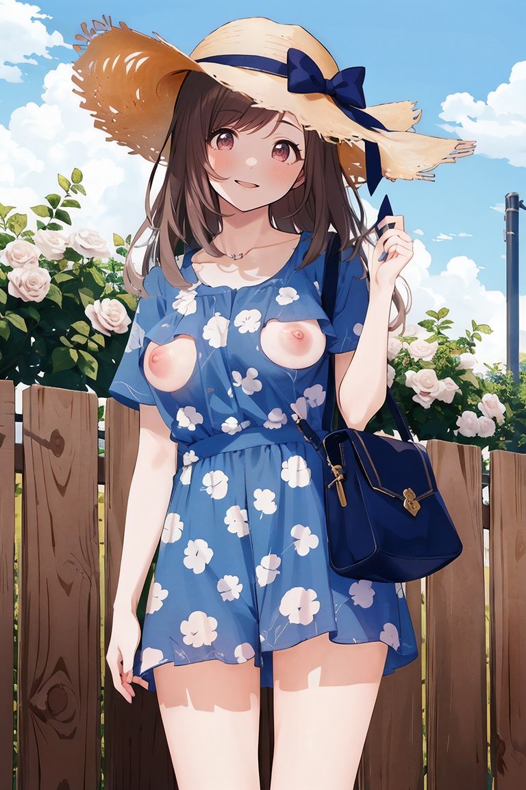 サンプル画像2:乳首露出が当たり前の世界で月○恋鐘は堂々としている2(草の化け物) [d_354527]