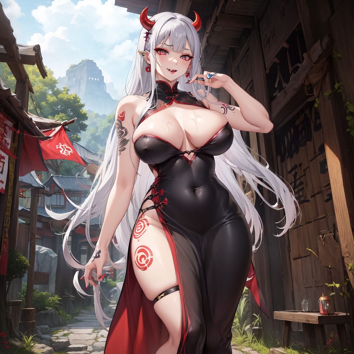 サンプル画像6:とにかく谷間が見たい！着衣巨乳CG集1(アンバー) [d_354627]