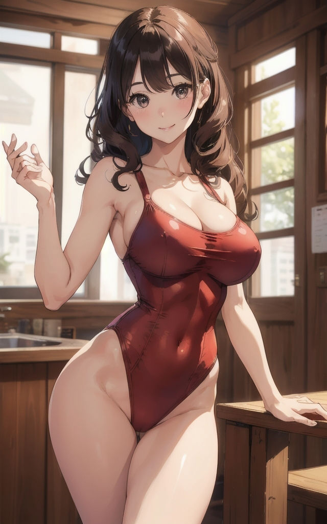 サンプル画像4:魅惑のレオタード美女CG集【AIイラスト集】(AI picture factory) [d_354655]