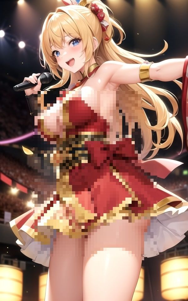 サンプル画像1:コンサートで脱ぐアイドル3(AIkuma) [d_354677]