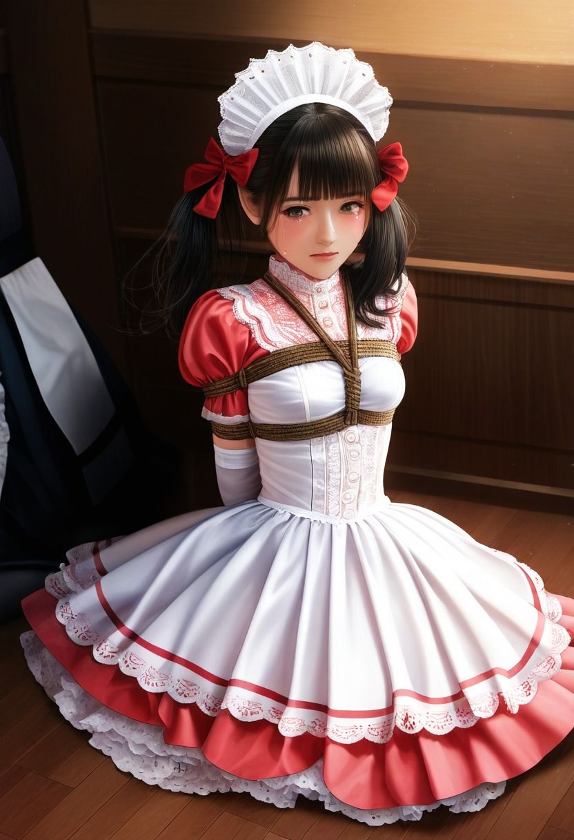 サンプル画像2:今日もまた縛られちゃいました〜メイド編〜(くろねこ倶楽部) [d_355008]