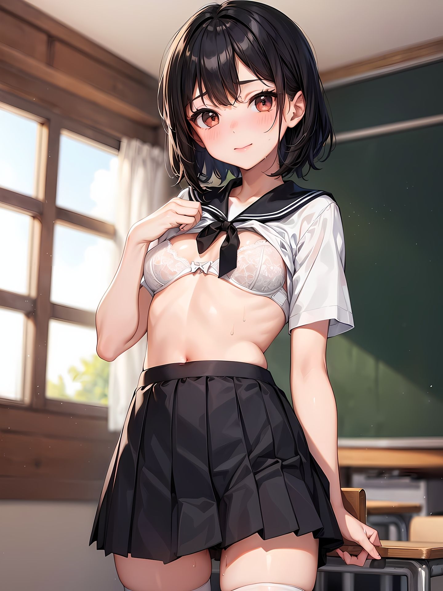 サンプル画像1:エロイラストのモデルになって小遣い稼ぎをするJ〇のCG集(妄想サチュレーション) [d_355045]